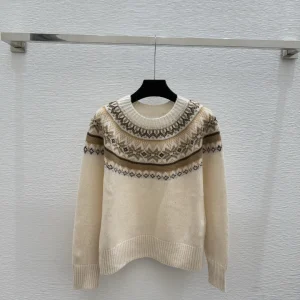 Early Autumn New High-Quality Fashion Color Block Diamond Pattern Round Neck Knitted Long Sleeve Women - AliExpress Sweaters&Jumpers