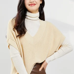Sy Pure Color V-ne Knitwear Silk Cotton Blend Batwing Sve Top Women's Commute Sle Regular Fit ort Sve irt - AliExpress Sweaters&Jumpers