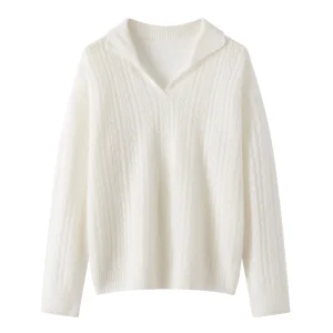 100% pure cashmere sweater, loose twist brand counter, genuine base layer, high-end soft polo scissor-neck sweater - AliExpress Sweaters&Jumpers
