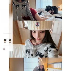 Yangzifan Knitted Sweater Women's Wool Blend Fair Isle  Pattern New Year Succ Wealth Casual Slim Fit Long Sve roun... - AliExpress Sweaters&Jumpers