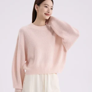 Spring 2026 round Ne Loose Knitted Batwing Sve ort Wool Camere Knitwear Top Youthful Casual Sle Soft Long Sve W... - AliExpress Sweaters&Jumpers