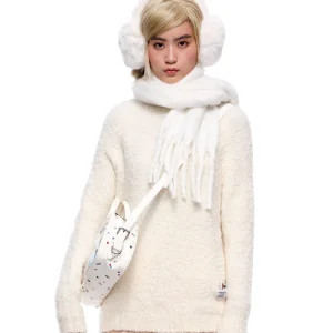 Mof-Girl Knitted Sweater Circle Yarn Overhead Light Beige Girls Faion Soft Acrylic Long Sve  Color Regular Fit - AliExpress Sweaters&Jumpers
