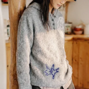 Octopusme Women's Loose Fit Hoodie Knitwear Spring New Sle Outerwear Bird Pattern Comfortable Polyester Fiber Warm Coat - AliExpress Sweaters&Jumpers