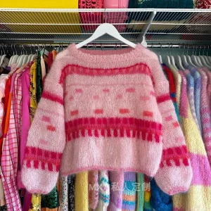 Lazy and comfortable mohair fluffy pullover casual loose sweater jacket for lazy people, fresh hand woven spring new style - AliExpress Sweaters&Jumpers