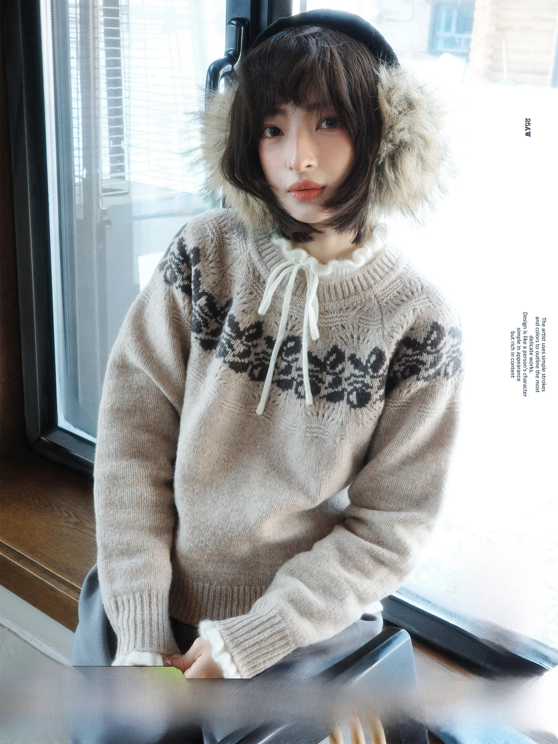 Retro Sle Woolen Sweater Fair Isle Knit Texture Soft Cotton Workroom White Sketch Selective eep Wool Tee Dimensional Fe... - AliExpress Sweaters&Jumpers