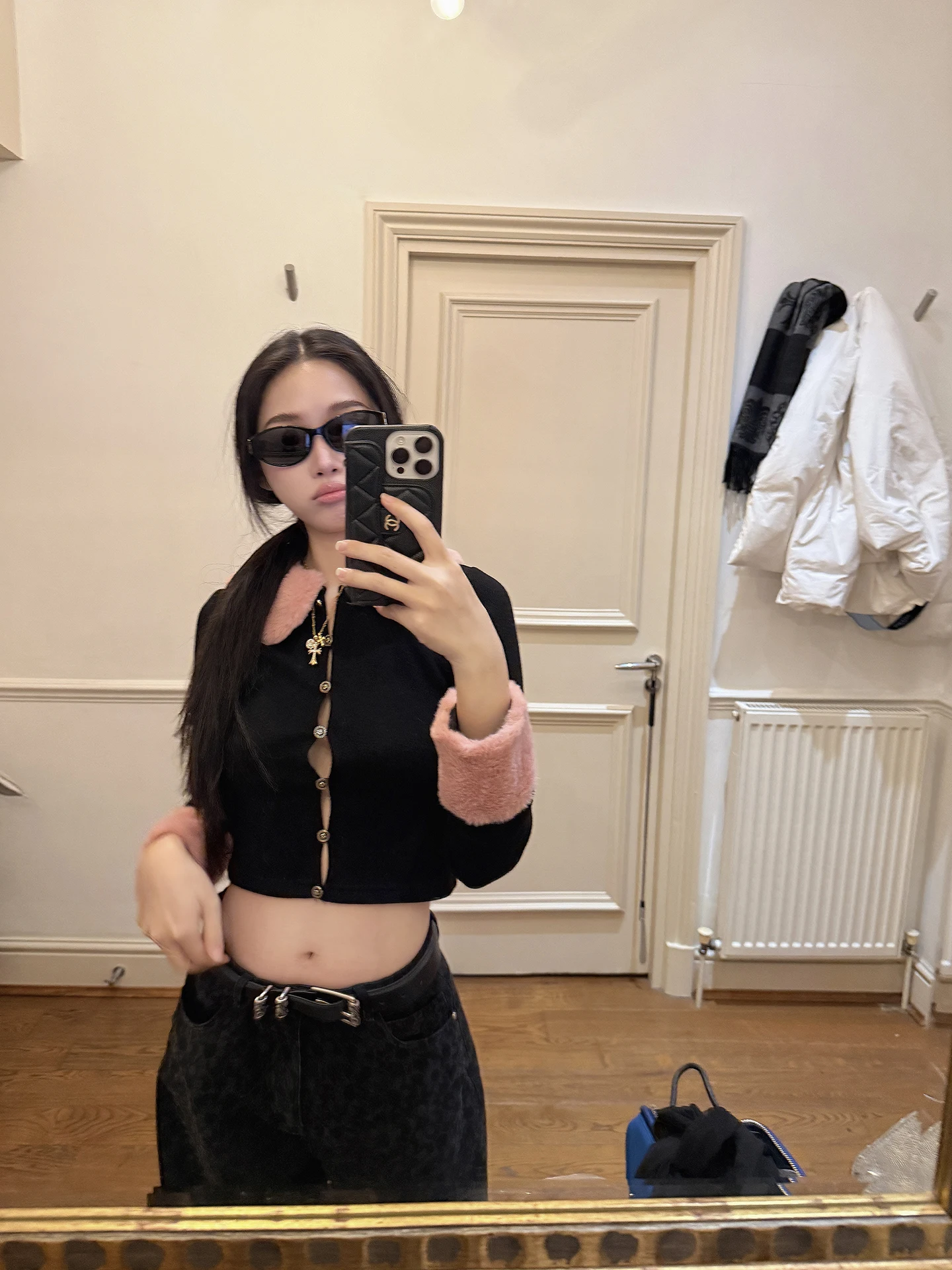 Boamarket Pink Furry Collar Knitted Cardigan Women's Slim Fit ort Sle Casual Spring Long Sve Button up Top - AliExpress Sweaters&Jumpers