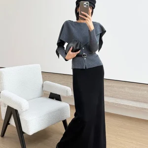 ay Woolen Knitted Sweater oulder awl High Densi Line Sensation Autumn Winter Women's Faion Casual Sle Long Sve - AliExpress Sweaters&Jumpers
