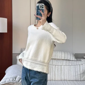 Ultrine Merino Wool Sweater Versatile Casual Women's Sle Cleanfit Loose Fit Spring Season Warm Long Sve No Hat - AliExpress Sweaters&Jumpers