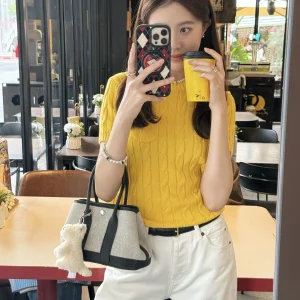 Classic Knitted Cotton ort Sve Top with kets in Assorted Colors for Women round Ne Regular Fit Winter Faion - AliExpress Sweaters&Jumpers