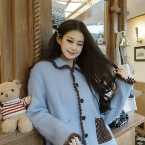 Korean Sle Lazy Soft Cozy Women's Knitted Outerwear 2026 New Light Mature High-End Feeling Retro Personali Loose Sweater ... - AliExpress Sweaters&Jumpers