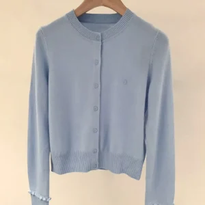 S Home Nu High End Women's Casual Knitted Cardigan Top Faionable Commute Sle round Ne ort Length Long Sve - AliExpress Sweaters&Jumpers