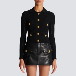 2025 spring new women's round neck single-breasted jacquard knitted cardigan y2k button decoration retro casual knitted jacket - AliExpress Sweaters&Jumpers