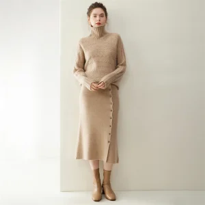 Women's Turtleneck Sweater 100% Cashmere Knitwear Loose Pullover Twist Flower Autumn Winter Thicken Wave Jacquard Clothing Tops - AliExpress Sweaters&Jumpers