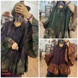 Creative Original Design Women's Autumn Silk Linen Gored Cardigan Loose Fit Long Sve Button up Top Ladies Faion - AliExpress Sweaters&Jumpers