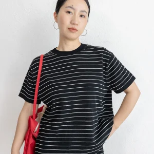 JENUNIQUE Summer Women's Loose round Ne Knitted Top Acetate Fiber Long Staple Cotton ort Sve Slim Stripe Breathable - AliExpress Sweaters&Jumpers