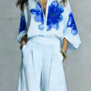 Urban Floral Shirt Collar Shirt, Blouses and Shirts, color:As Picture|size:XXL, Stylewe