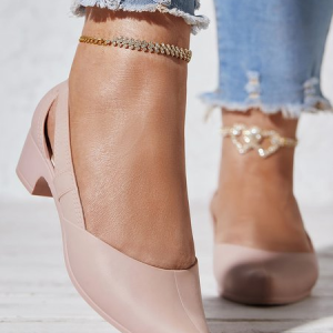 Waterproof Hollow Out Block Heel Beach Shoes, JustFashionNow Heels, color:Apricot|size:41