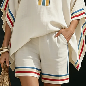Urban Color Block Printing Straight Shorts, Shorts, color:As Picture|size:XXL, Stylewe