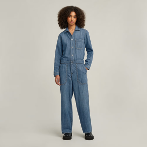 1 Pocket Overall - Medium blue - Women, Jumpsuits-Overalls, G-Star RAW catalog
