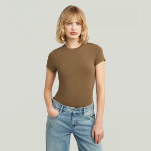 2nd Skin T-Shirt - Brown - Women, T-Shirts, G-Star RAW catalog