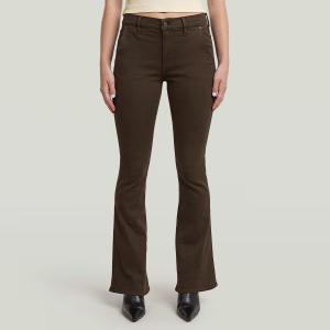 3301 Flare Chino - Brown - Women, Pants, G-Star RAW catalog