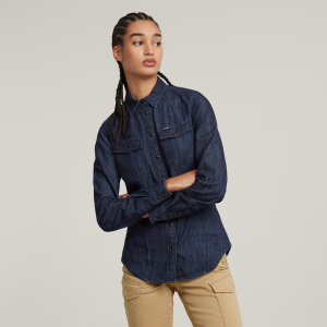 3301 Shirt - Dark blue - Women, Shirts, G-Star RAW catalog