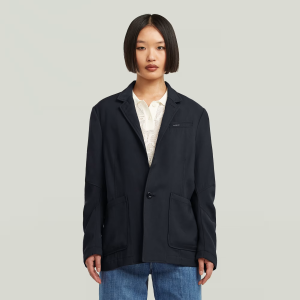 3D Boyfriend Blazer - Dark blue - Women, Jackets and Blazers, G-Star RAW catalog