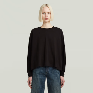 A Line Oversized T-Shirt - Black - Women, T-Shirts, G-Star RAW catalog