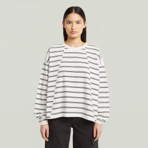 A-Line Stripe Oversized T-Shirt - Multi color - Women, T-Shirts, G-Star RAW catalog