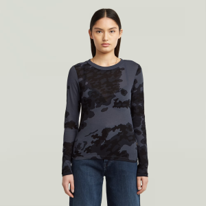 Allover Print Slim T-Shirt - Multi color - Women, T-Shirts, G-Star RAW catalog