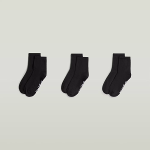 Anklet Sock 3-Pack - Black - Women, Accessories, G-Star RAW catalog