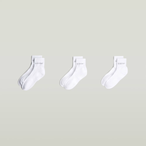Anklet Sock 3-Pack - White - Women, Accessories, G-Star RAW catalog