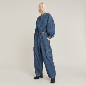 Balloon Jumpsuit - Medium blue - Women, Jumpsuits-Overalls, G-Star RAW catalog