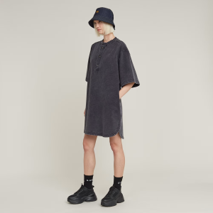 Balloon Loose Sweater Dress - Black - Women, Dresses, G-Star RAW catalog