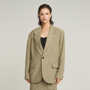 Big Boyfriend Blazer - Green - Women, Jackets and Blazers, G-Star RAW catalog