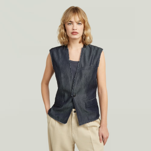 Blazer Vest - Dark blue - Women, Jackets and Blazers, G-Star RAW catalog