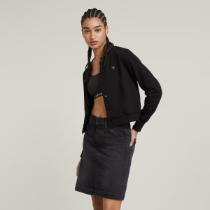 Bomber Sweater Jacket - Black - Women, Sweatshirts-Hoodies, G-Star RAW catalog