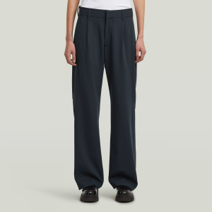 Bowey Pleated Chino - Dark blue - Women, Pants, G-Star RAW catalog