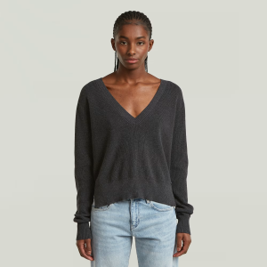 Boxy V-Neck Jumper - Multi color - Women, Knitwear, G-Star RAW catalog