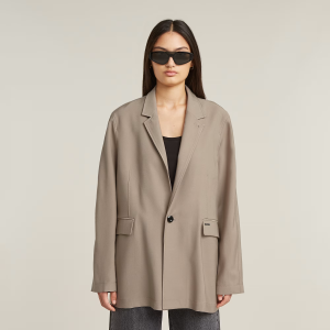 Boyfriend Blazer - Beige - Women, Jackets and Blazers, G-Star RAW catalog