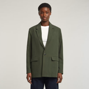Boyfriend Blazer - Grey - Women, Jackets and Blazers, G-Star RAW catalog