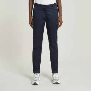 Bronson Mid Waist Chino - Dark blue - Women, Pants, G-Star RAW catalog