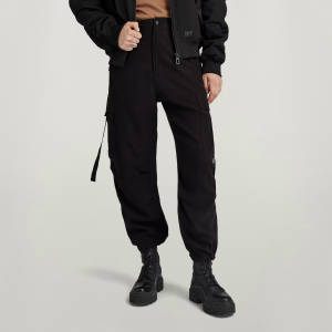 Cargo Cropped Drawcord Pants - Black - Women, Pants, G-Star RAW catalog
