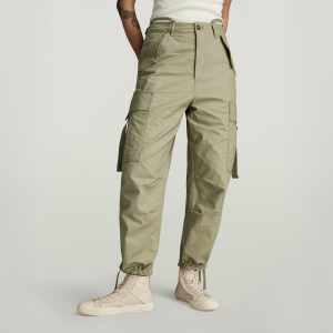 Cargo Cropped Drawcord Pants - Green - Women, Pants, G-Star RAW catalog