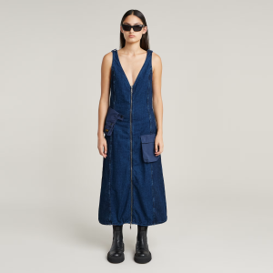 Cargo Dress - Dark blue - Women, Dresses, G-Star RAW catalog