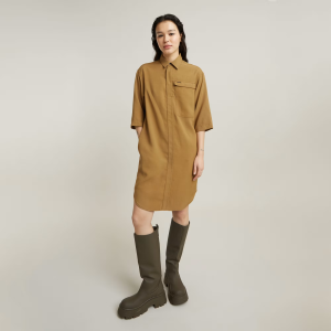 Cargo Tunic Dress - Beige - Women, Dresses, G-Star RAW catalog