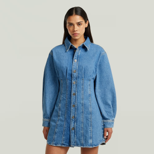 Carter Denim Shirt Dress - Light blue - Women, Dresses, G-Star RAW catalog