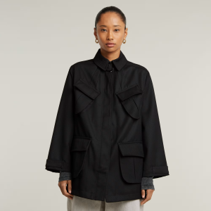Chisel A-Line Field Jacket - Black - Women, Jackets and Blazers, G-Star RAW catalog