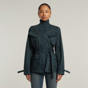 Chisel Belted Field Jacket - Dark blue - Women, Jackets and Blazers, G-Star RAW catalog