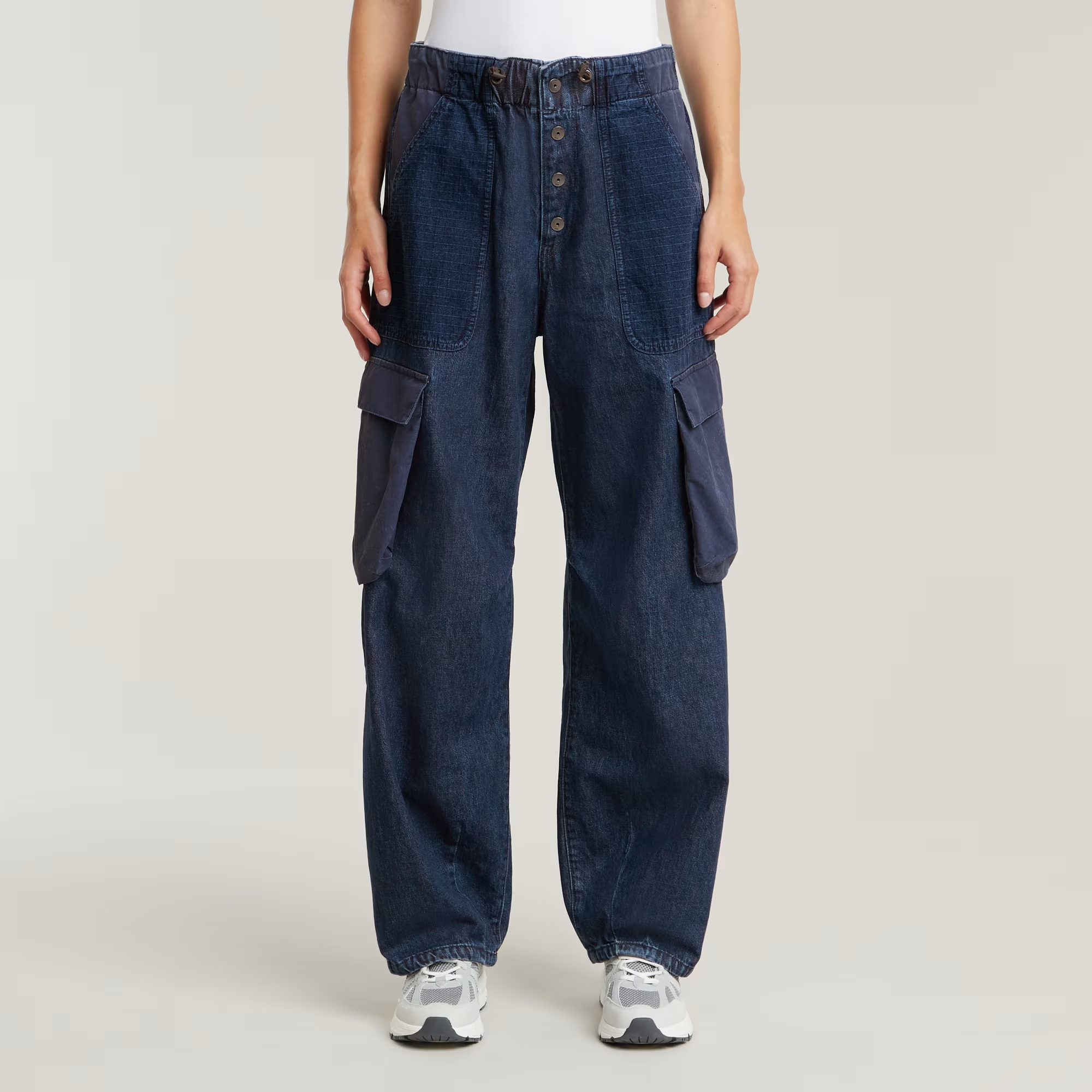 Cocoon Jeans Fabric Mix - Dark blue - Women, Jeans, G-Star RAW catalog